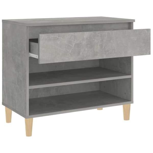 vidaXL skoreol 70x36x60 cm konstrueret træ betongrå -  Skoopbevaring