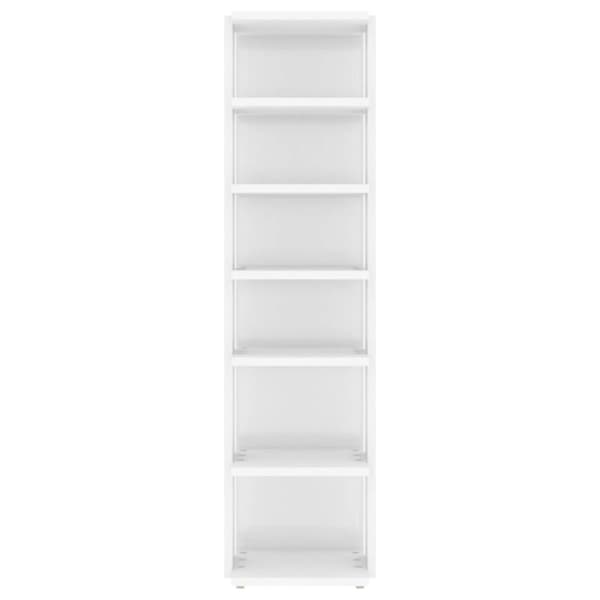 vidaXL Skoskåp vit högglans 27,5x27x102 cm konstruerat trä -  Skoställ & skohyllor
