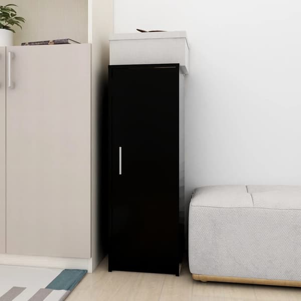 vidaXL skoskab 32x35x92 cm spånplade sort - Skoopbevaring
