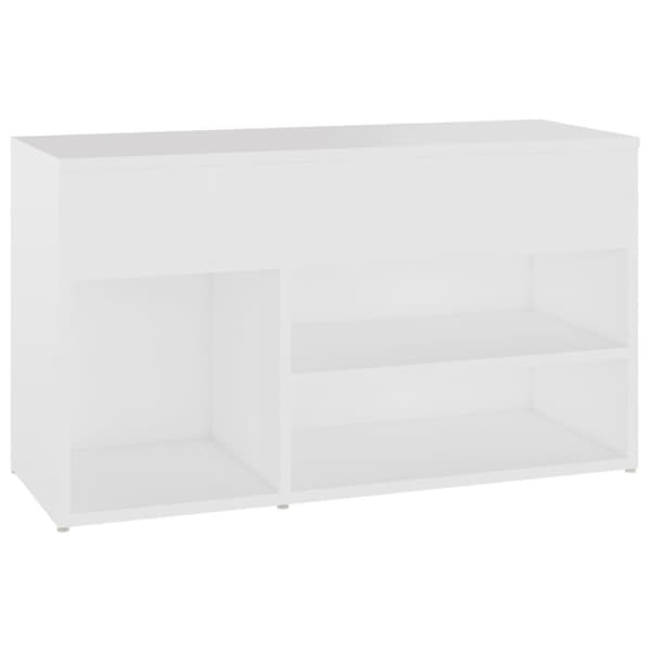 vidaXL Kenkien säilytyspenkki valkoinen 80x30x45 cm tekninen puu -  Kenkähyllyt & -telineet