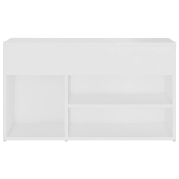 vidaXL Kenkien säilytyspenkki valkoinen 80x30x45 cm tekninen puu -  Kenkähyllyt & -telineet