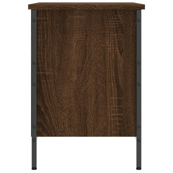vidaXL Skohylla brun ek 69x35x50 cm konstruerat trä -  Skoställ & skohyllor