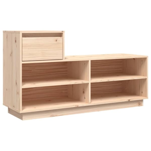 vidaXL Kenkäkaappi 110x34x61 cm täysi mänty -  Kenkähyllyt & -telineet