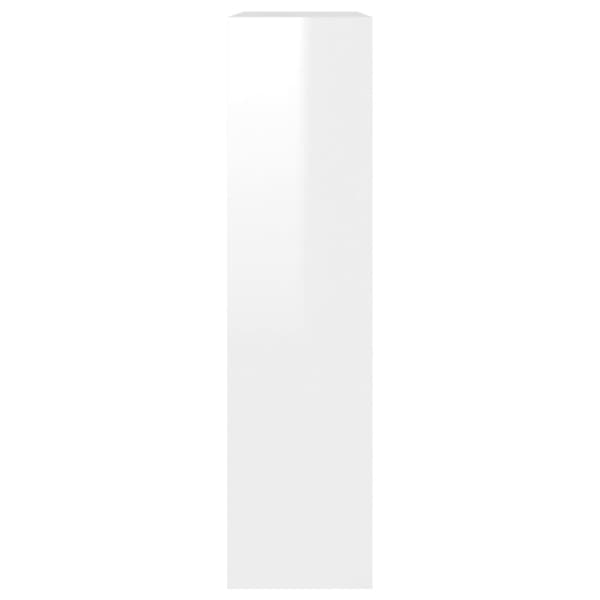 vidaXL Skoskåp med 2 skåp högglans vit 63x17x67 cm -  Skoställ & skohyllor