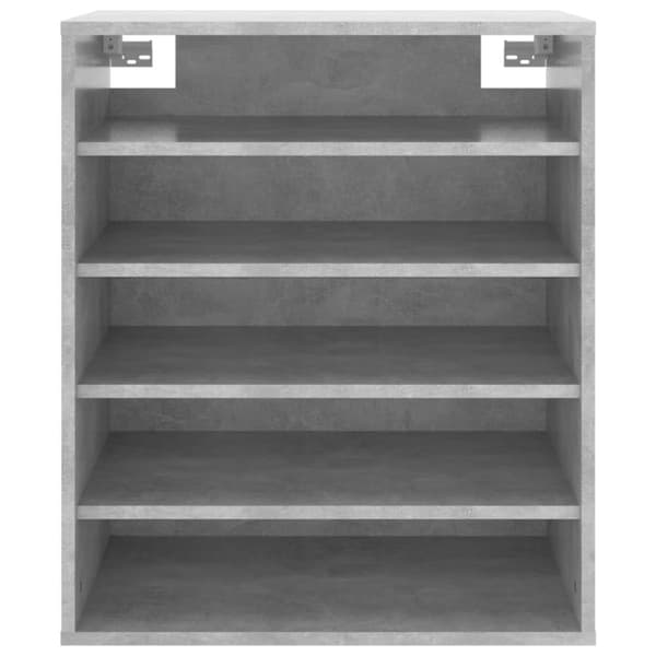 vidaXL Skoskåp betonggrå 60x35x70 cm konstruerat trä -  Skoställ & skohyllor