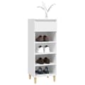 Miniatyrbillede 9 af 11: vidaXL skoreol 40x36x105 cm konstrueret træ hvid -  Skoopbevaring