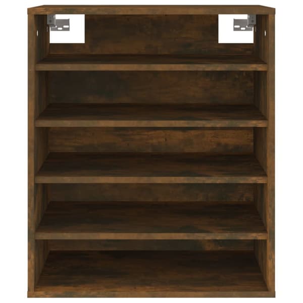 vidaXL skoreol 60x35x70 cm konstrueret træ røget egetræ -  Skoopbevaring