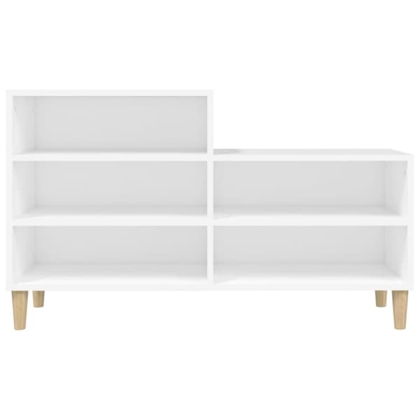vidaXL skoreol 102x36x60 cm konstrueret træ hvid -  Skoopbevaring