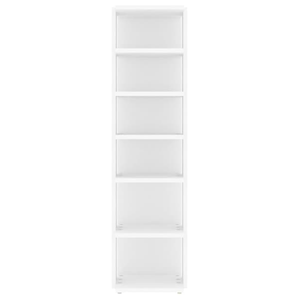 vidaXL skoskab 27,5x27x102 cm konstrueret træ hvid -  Skoopbevaring