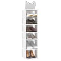 Miniatyrbillede 7 af 9: vidaXL skoskab 27,5x27x102 cm konstrueret træ hvid -  Skoopbevaring