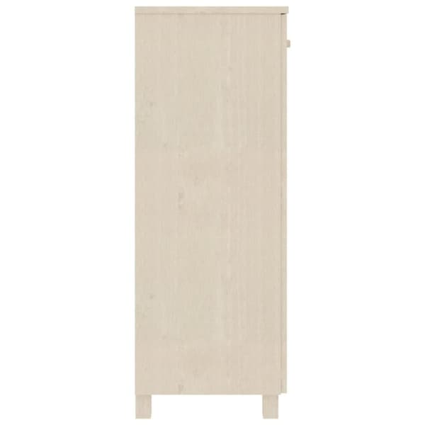 vidaXL skoskab HAMAR 85x40x108 cm massivt fyrretræ honningbrun -  Skoopbevaring
