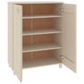 Miniatyrbillede 6 af 11: vidaXL skoskab HAMAR 85x40x108 cm massivt fyrretræ honningbrun -  Skoopbevaring