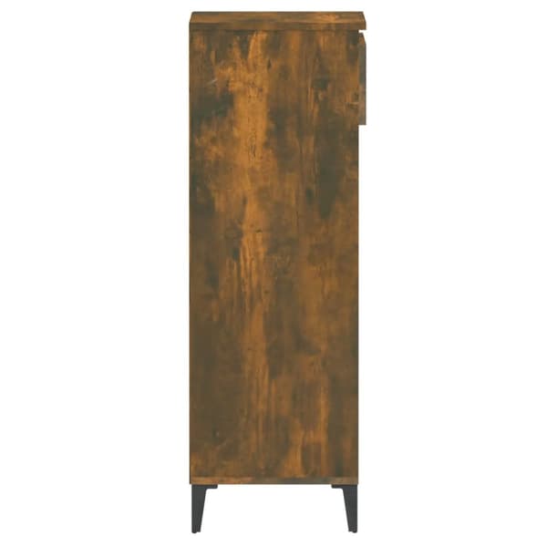 vidaXL Skohylla rökfärgad ek 40x36x105 cm konstruerat trä -  Skoställ & skohyllor