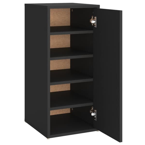 vidaXL skoskab 32x35x70 cm spånplade sort - Skoopbevaring