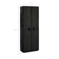 Miniatyrbillede 9 af 9: vidaXL skoskab 60 x 30 x 166 cm stof sort -  Skoopbevaring