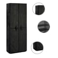 Miniatyrbillede 1 af 9: vidaXL skoskab 60 x 30 x 166 cm stof sort -  Skoopbevaring