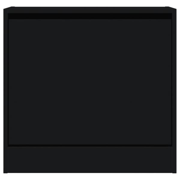 vidaXL skoreol 60x21x57 cm konstrueret træ sort - Skoopbevaring