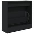 Miniatyrbillede 8 af 11: vidaXL skoreol 60x21x57 cm konstrueret træ sort -  Skoopbevaring