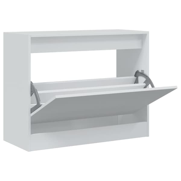 vidaXL skoreol 80x34x63 cm konstrueret træ hvid -  Skoopbevaring