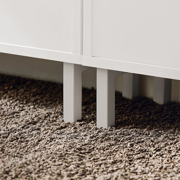 Rootz Skoskåp med 2 flikar - Skokipper - Skobyrå - Utrymmesbesparande design - Mångsidig förvaring - Förbättrad stabilitet - Vit - 50 cm x 91 cm x 19