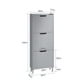 Miniatyrbillede 5 af 9: Rootz skovippeskab - Skoopbevaringsorganisator - Skokommode - Pladsbesparende design - Alsidig opbevaring - Forbedret stabilitet - Lysegrå - 50 cm x 1