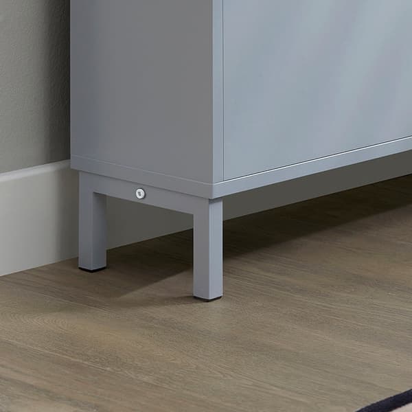 Rootz skovippeskab - Skoopbevaringsorganisator - Skokommode - Pladsbesparende design - Alsidig opbevaring - Forbedret stabilitet - Lysegrå - 50 cm x 1