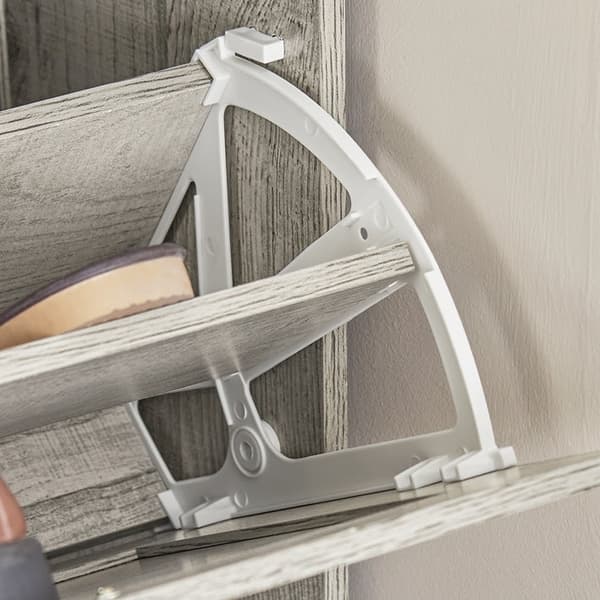 Rootz skoskab med vippelås - Skoopbevaring - Skoopbevaring - Vægsikker - Multifunktionel topplade - 60 cm x 79 cm x 23 cm