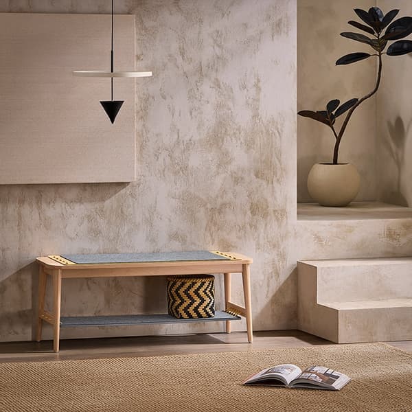 Rootz-kenkäpenkki säilytystilalla - Sisääntulopenkki - Sänkypenkki - Helppo koota - Kestävä - Ympäristöystävällinen - 110cm x 46cm x 37cm