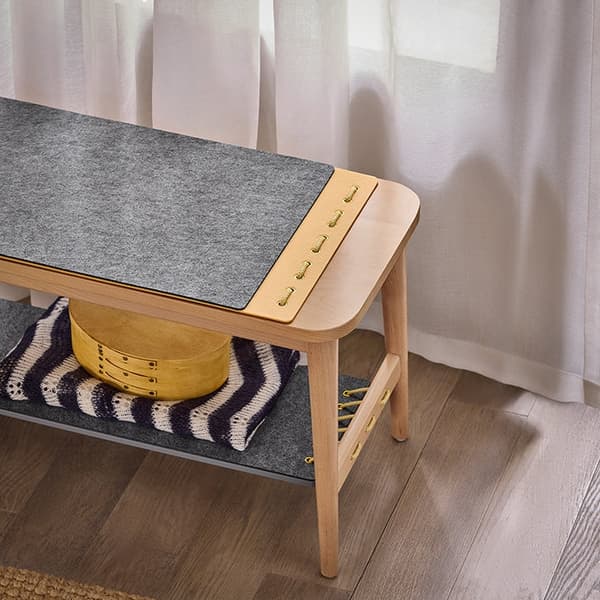 Rootz-kenkäpenkki säilytystilalla - Sisääntulopenkki - Sänkypenkki - Helppo koota - Kestävä - Ympäristöystävällinen - 110cm x 46cm x 37cm