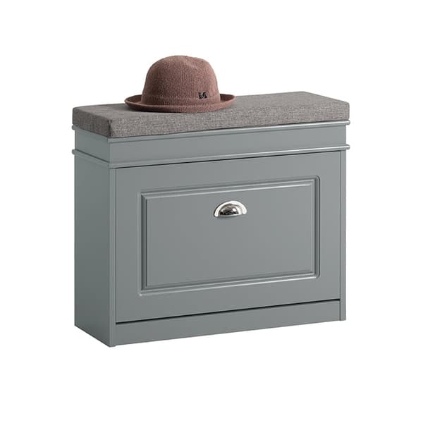 Rootz Skoskåpsbänk - Skotips - Skolåda - Mångsidig förvaring - Bekväma sittplatser - Enkel montering - Ljusgrå MDF - 61cm x 51cm x 24cm