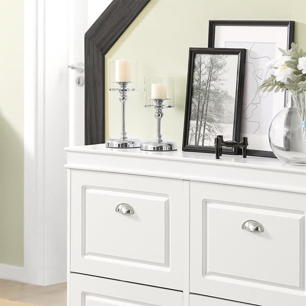 Rootz White Shoe Cabinet - Skokipper - Skoförvaringsorganisator - FSC-certifierad - Robust konstruktion - Väggfästbar - 105cm x 83cm x 24cm