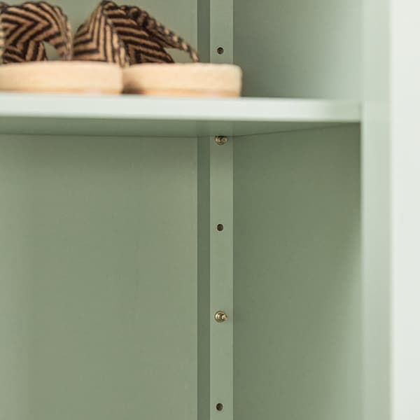 Rootz Modern Skoskåp Skänk - Hallgarderob - Kommod - MDF-material - Luftgenomsläppliga gallerdörrar - Justerbara hyllor - Rymlig förvaring - 70cm x 90