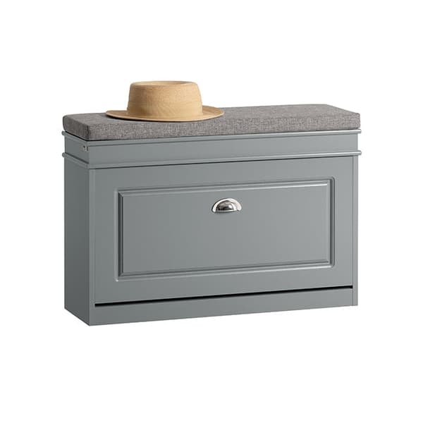 Rootz skoskab med polstret sæde - Skobænk - Skobeholder - Alsidig opbevaring - Komfortable siddepladser - Nem montering - 75 cm x 51 cm x 24 cm