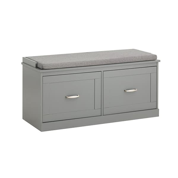 Rootz Skobänk med förvaring - Entrébänk - Skoorganisator - Dämpad sits - Avtagbara hyllor - Utrymmesbesparande design - 100 cm x 48 cm x 38 cm