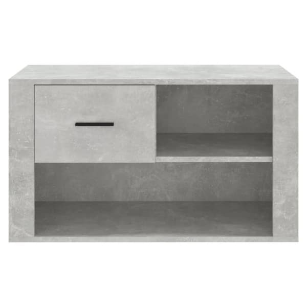 The Living Store skoreol 80x35x45 cm konstrueret træ betongrå -  Skoopbevaring