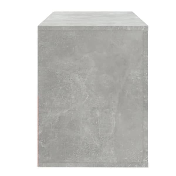 The Living Store skoreol 80x35x45 cm konstrueret træ betongrå -  Skoopbevaring
