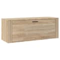 Miniatyrbillede 3 af 10: The Living Store væghængt skoskab 100x35x38 cm konstrueret træ Sonoma-eg -  Skoopbevaring