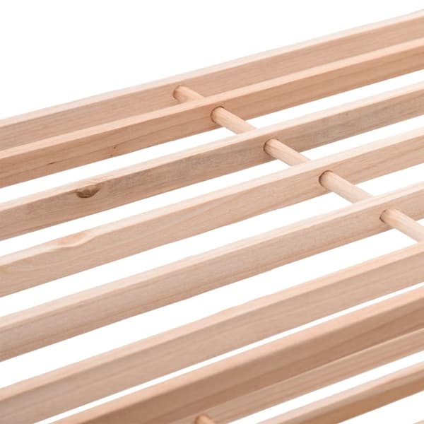 The Living Store skoreol med 4 hylder massivt grantræ -  Skoopbevaring