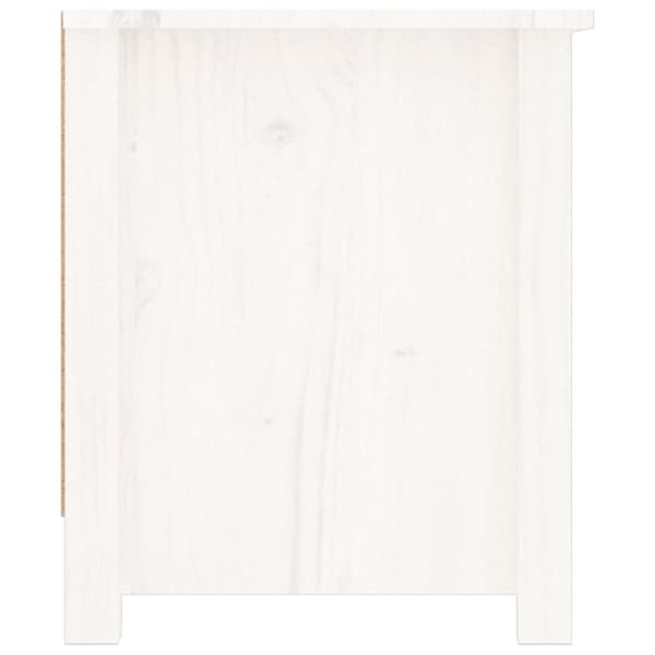 The Living Store skoreol 110x38x45,5 cm massivt fyrretræ hvid - Skoopbevaring