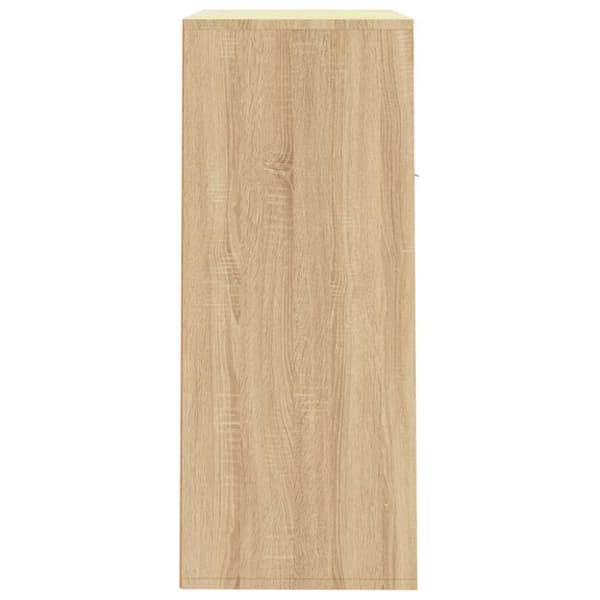 The Living Store skoskab 60x35x84 cm konstrueret træ sonoma-eg - Skoopbevaring