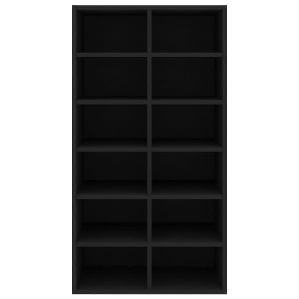 The Living Store Skohylla svart 54x34x100,5 cm konstruerat trä -  Skoställ & skohyllor