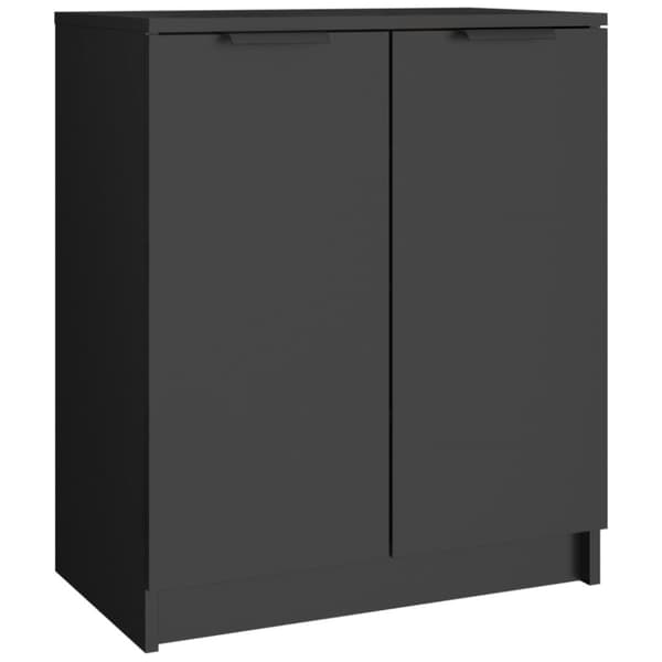 The Living Store skoreol 59x35x70 cm konstrueret træ sort -  Skoopbevaring
