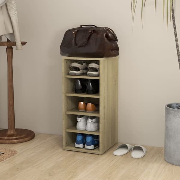 The Living Store skoreol 31,5x35x70 cm spånplade sonoma-eg -  Skoopbevaring