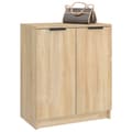 Miniatyrbillede 8 af 11: The Living Store skoskab 59x35x70 cm konstrueret træ sonoma-eg -  Skoopbevaring