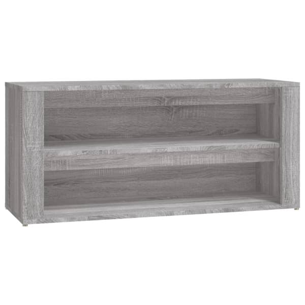 The Living Store skoreol 100x35x45 cm konstrueret træ grå sonoma-eg -  Skoopbevaring