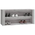Miniatyrbillede 5 af 9: The Living Store skoreol 100x35x45 cm konstrueret træ grå sonoma-eg -  Skoopbevaring
