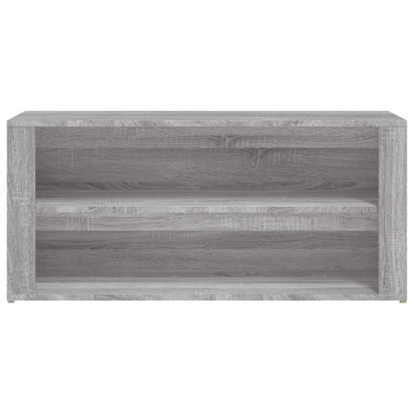 The Living Store skoreol 100x35x45 cm konstrueret træ grå sonoma-eg -  Skoopbevaring
