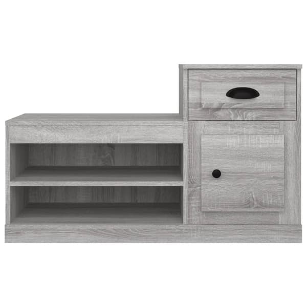 The Living Store skoskab 100x42x60 cm konstrueret træ grå sonoma-eg -  Skoopbevaring