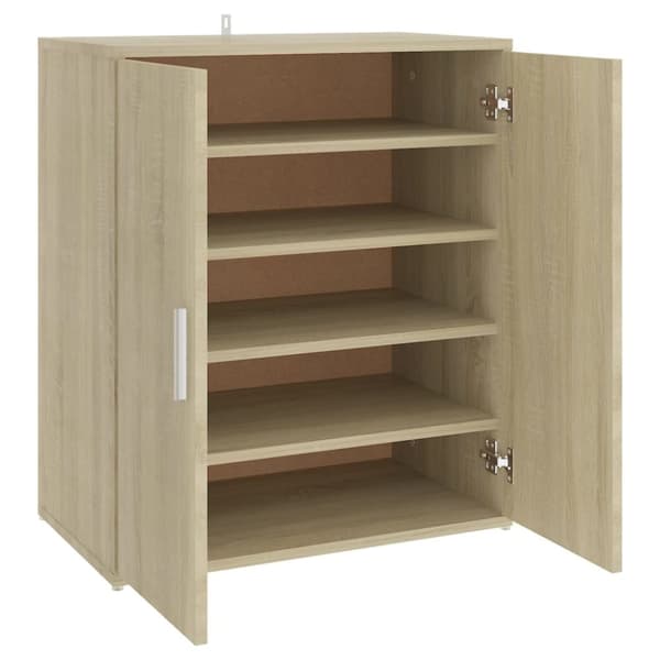 The Living Store skoreol 60x35x70 cm spånplade sonoma-eg -  Skoopbevaring