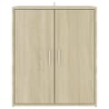 Miniatyrbillede 7 af 11: The Living Store skoreol 60x35x70 cm spånplade sonoma-eg -  Skoopbevaring